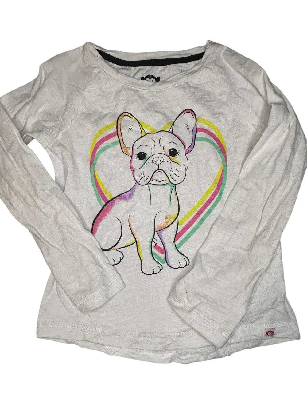 Appaman white heart dog shirt size 6